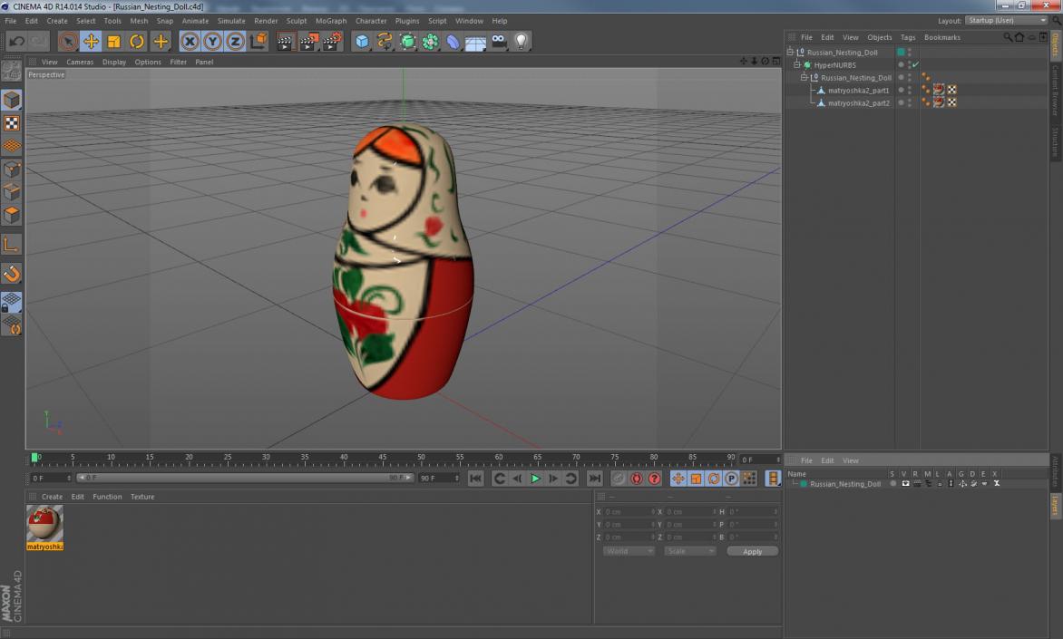 3D model Russian Nesting Doll