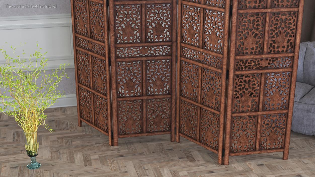 Folding Room Dividers Collection 2 3D model