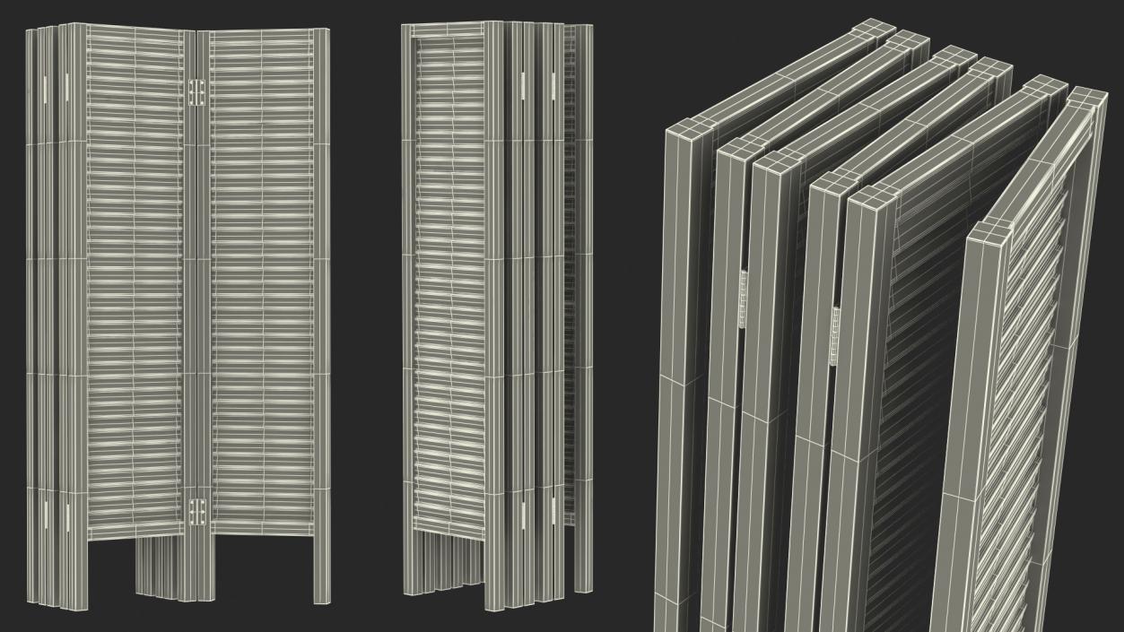 Folding Room Dividers Collection 2 3D model