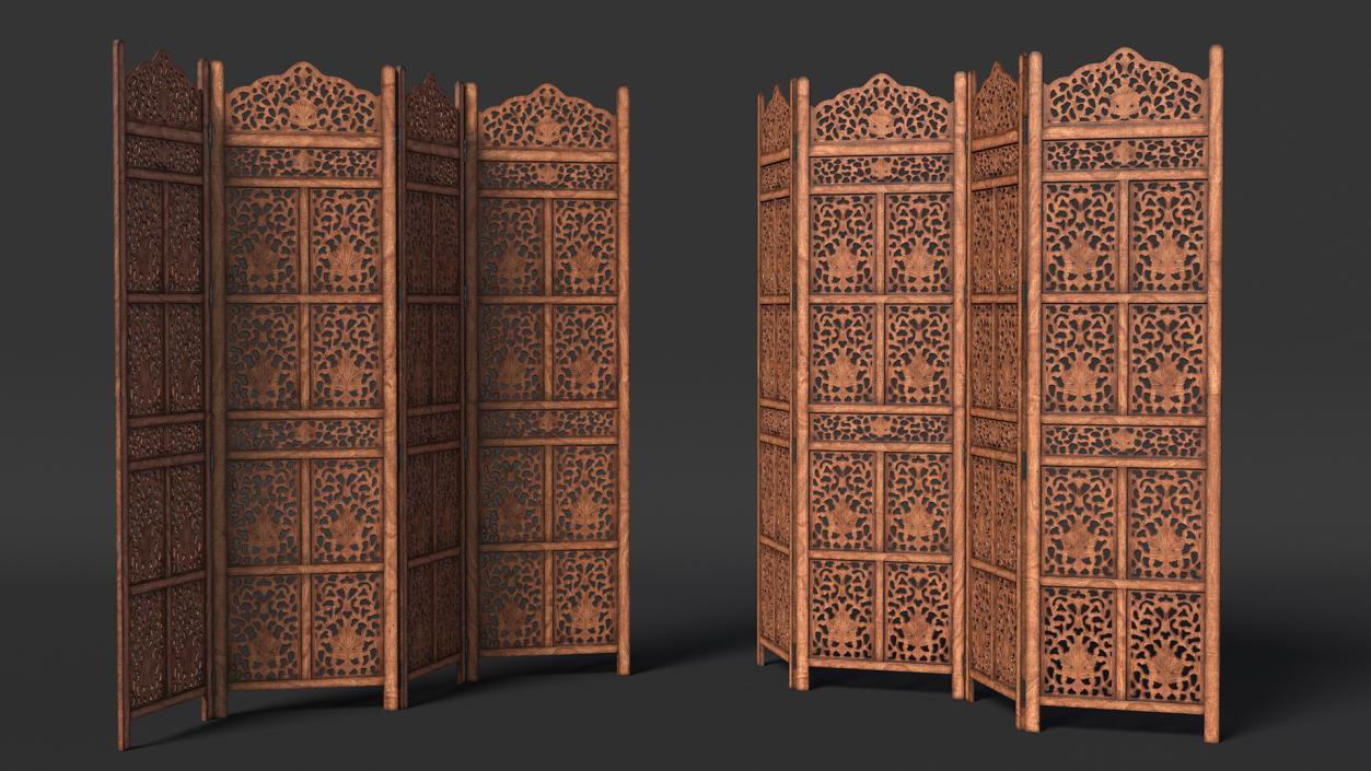 Folding Room Dividers Collection 2 3D model