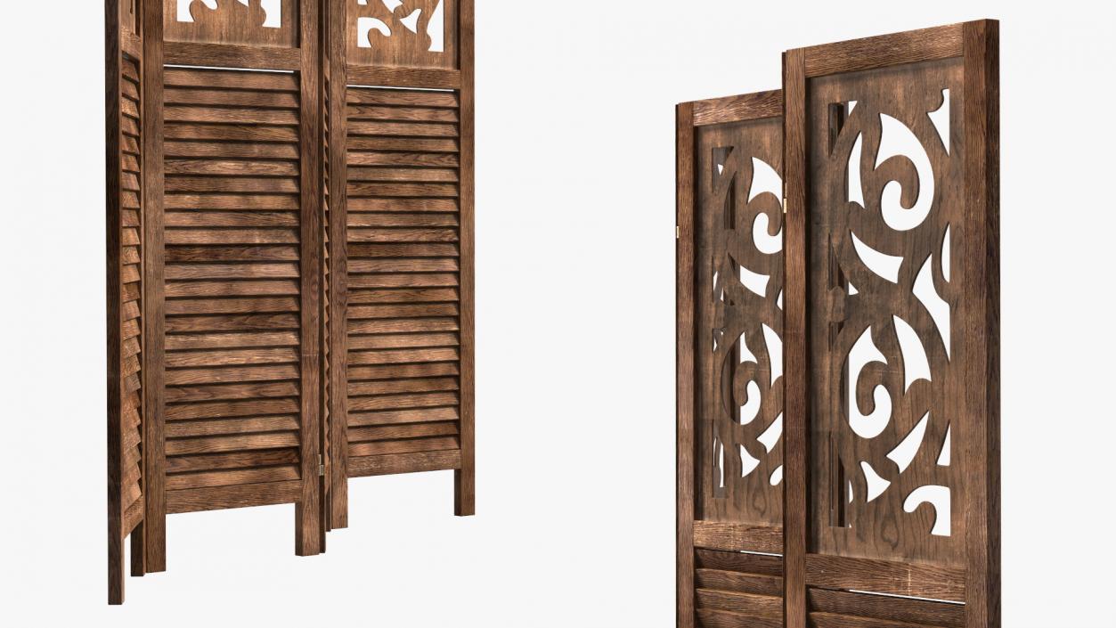 Folding Room Dividers Collection 2 3D model