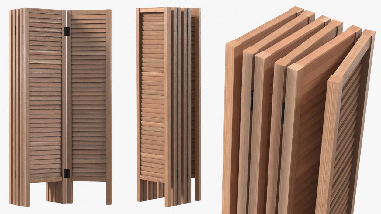 Folding Room Dividers Collection 2 3D model