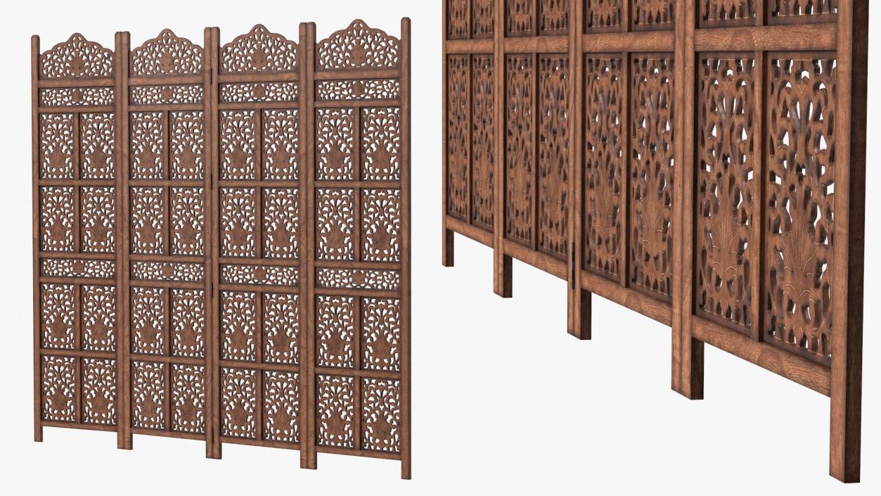 Folding Room Dividers Collection 2 3D model