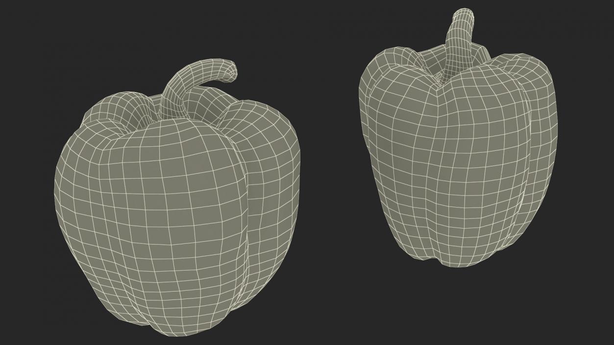 Bell Pepper Orange Sun 3D