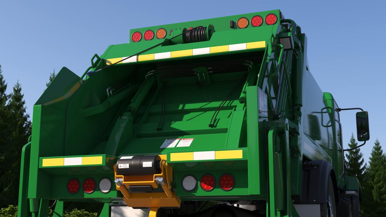 3D model Medium-Duty Garbage Truck