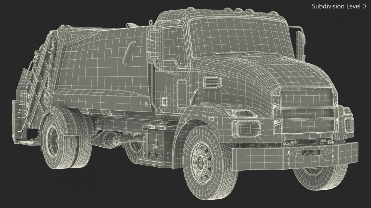 3D model Medium-Duty Garbage Truck