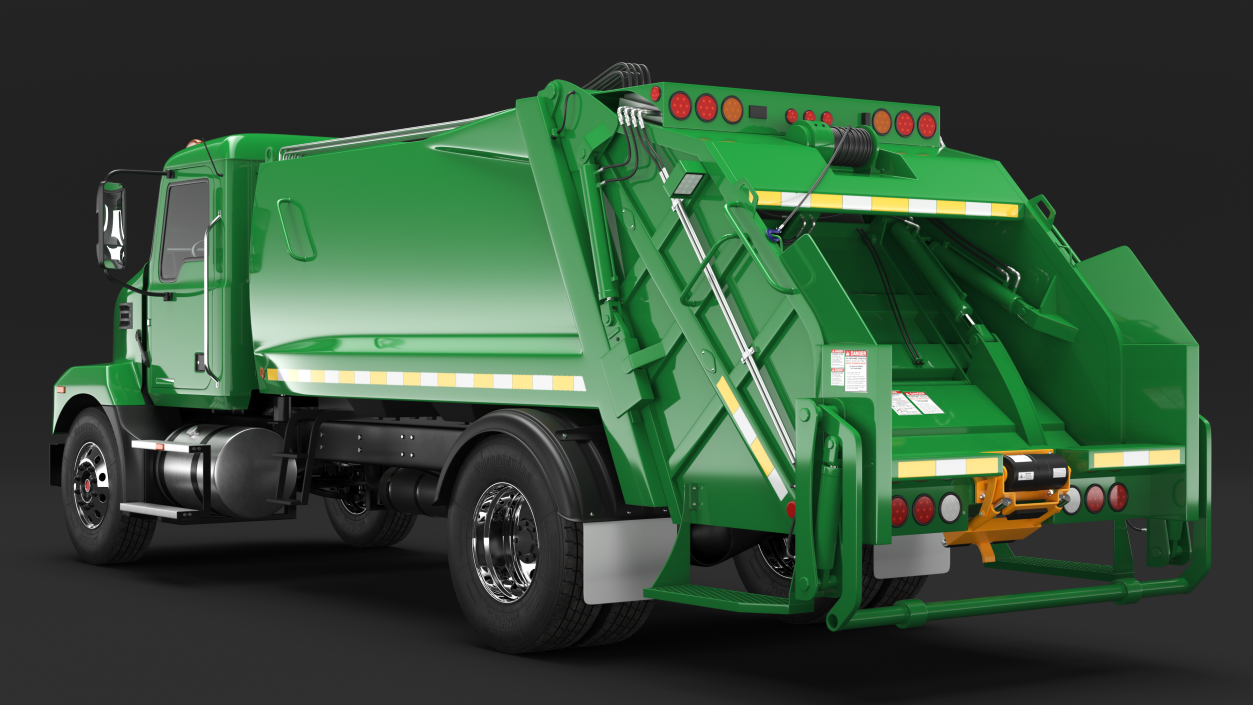 3D model Medium-Duty Garbage Truck