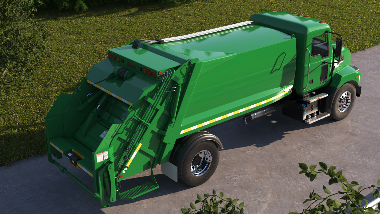 3D model Medium-Duty Garbage Truck