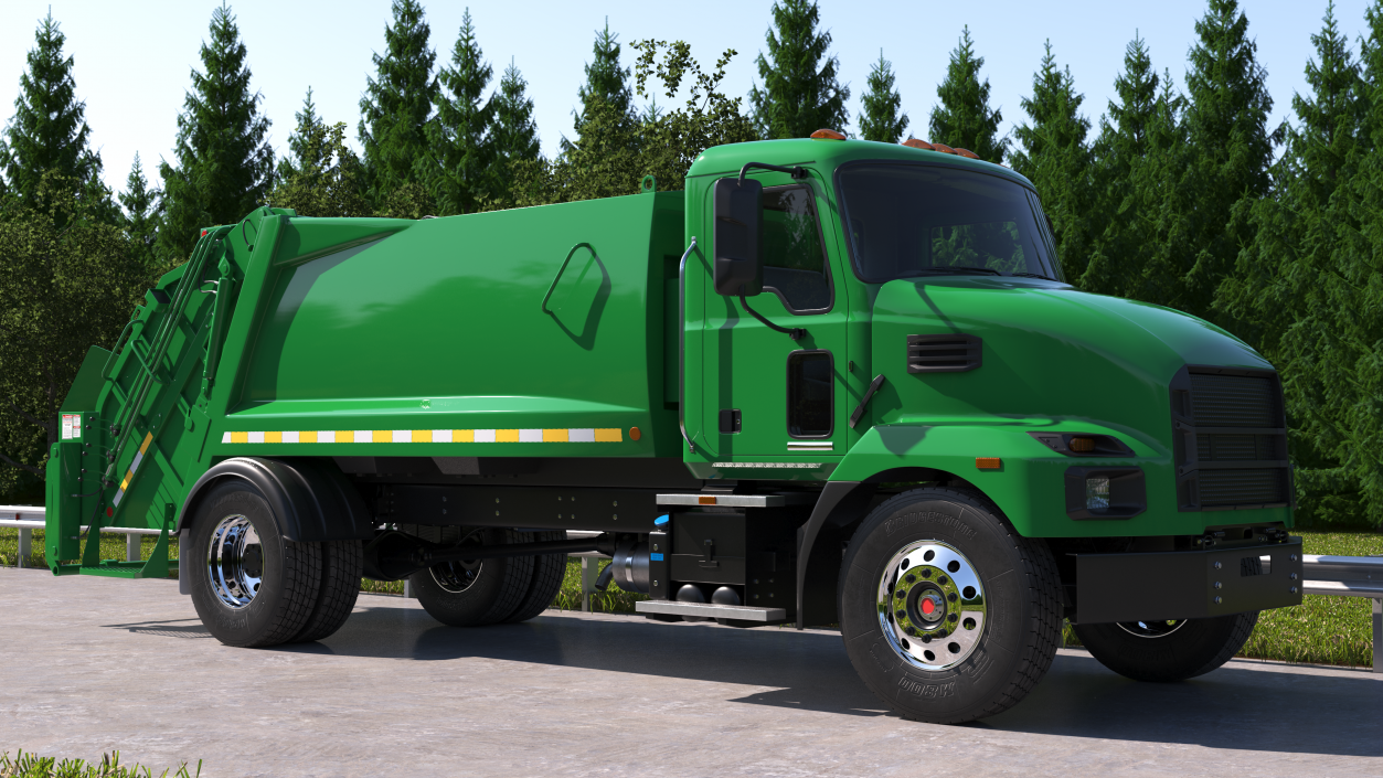 3D model Medium-Duty Garbage Truck