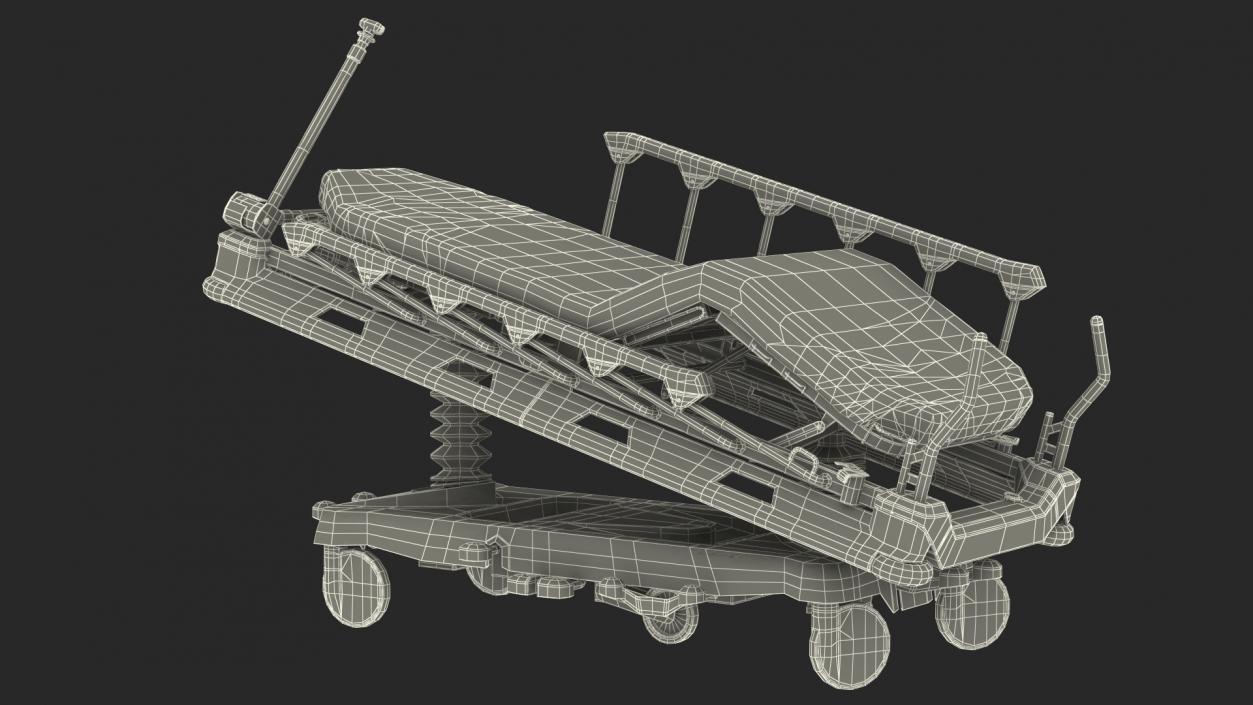 3D model Emergency Transport Bed Rigged