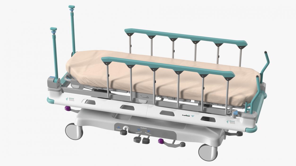 3D model Emergency Transport Bed Rigged