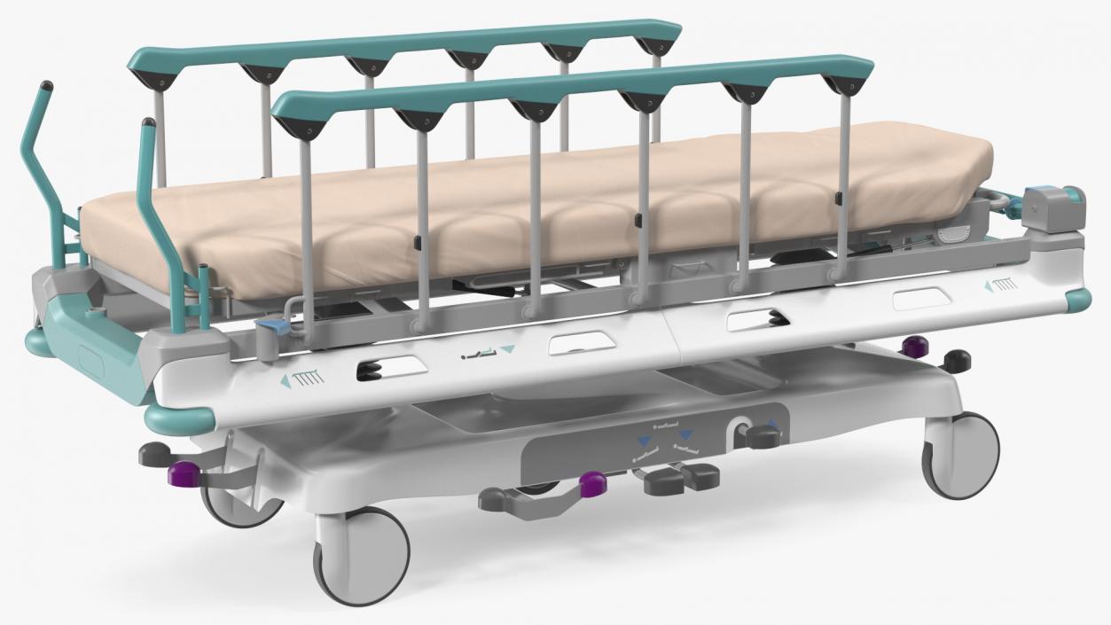 3D model Emergency Transport Bed Rigged