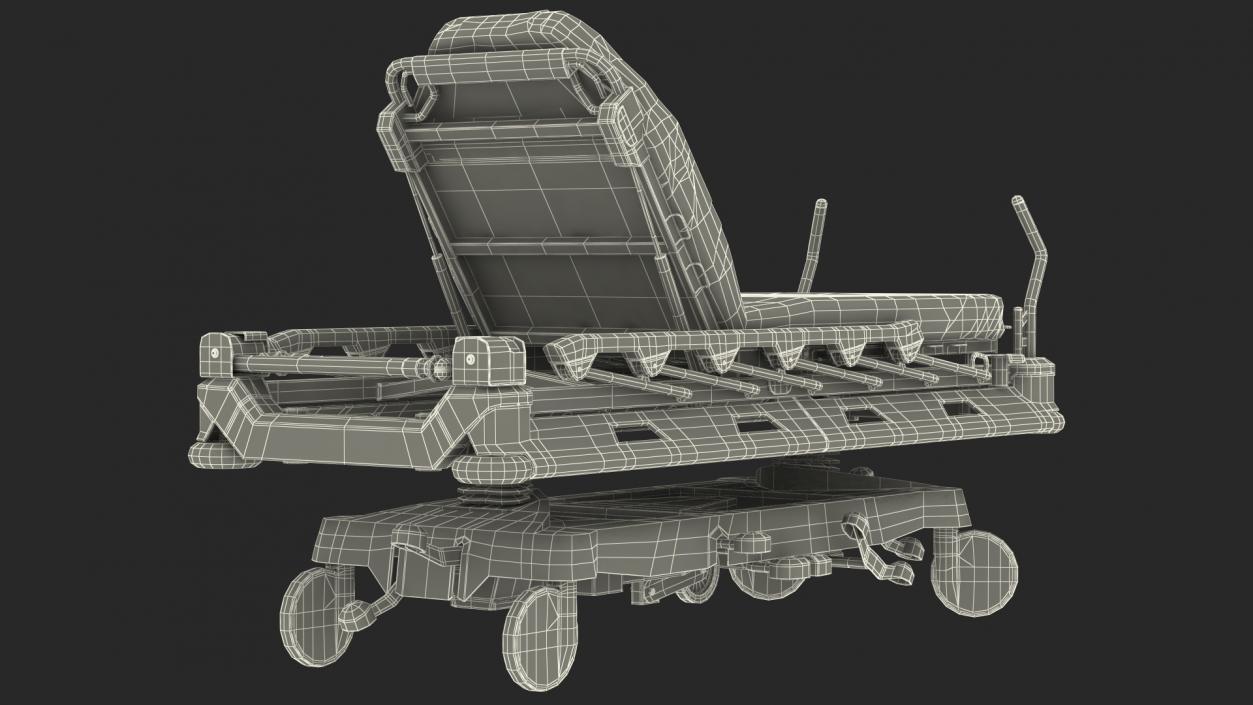 3D model Emergency Transport Bed Rigged