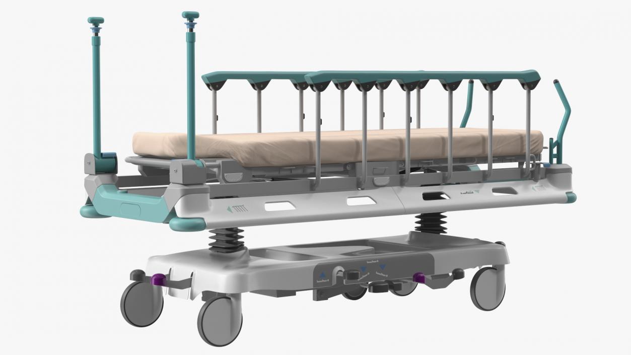 3D model Emergency Transport Bed Rigged