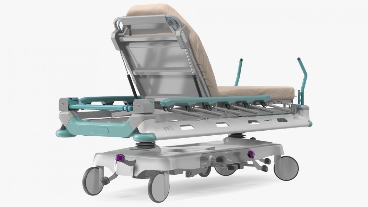 3D model Emergency Transport Bed Rigged