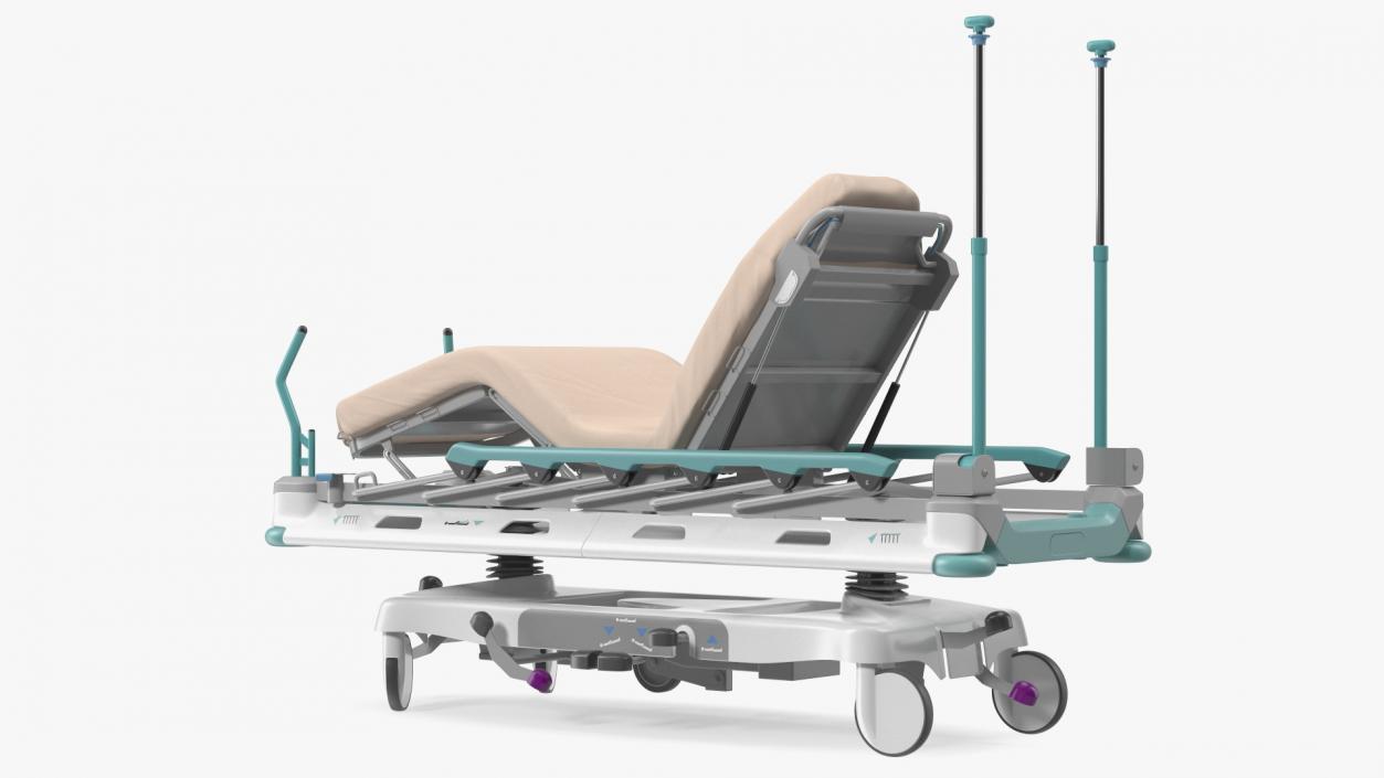 3D model Emergency Transport Bed Rigged