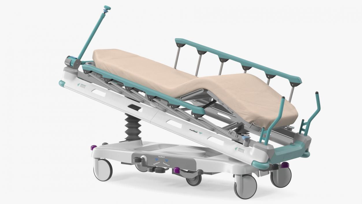 3D model Emergency Transport Bed Rigged