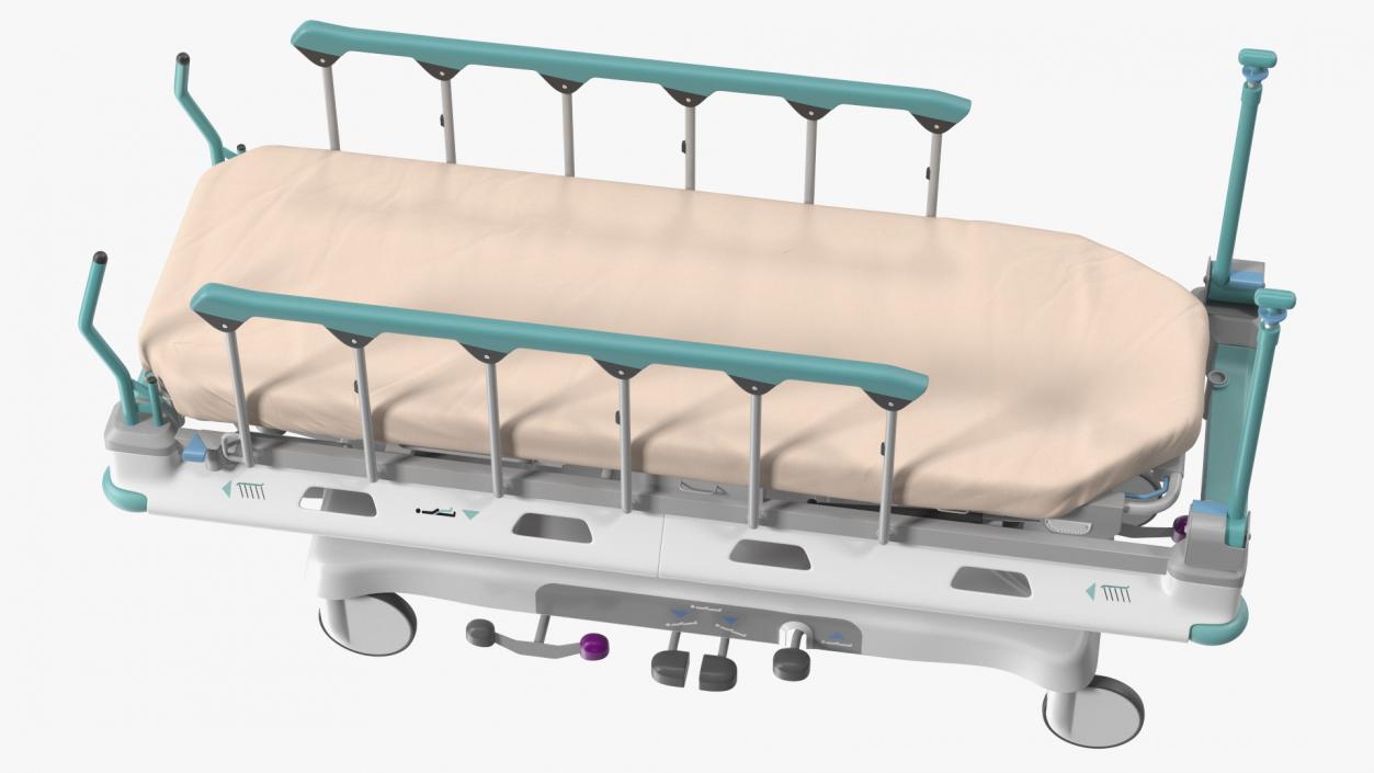 3D model Emergency Transport Bed Rigged