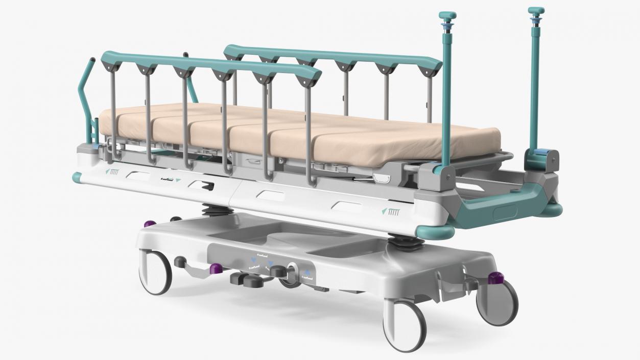 3D model Emergency Transport Bed Rigged