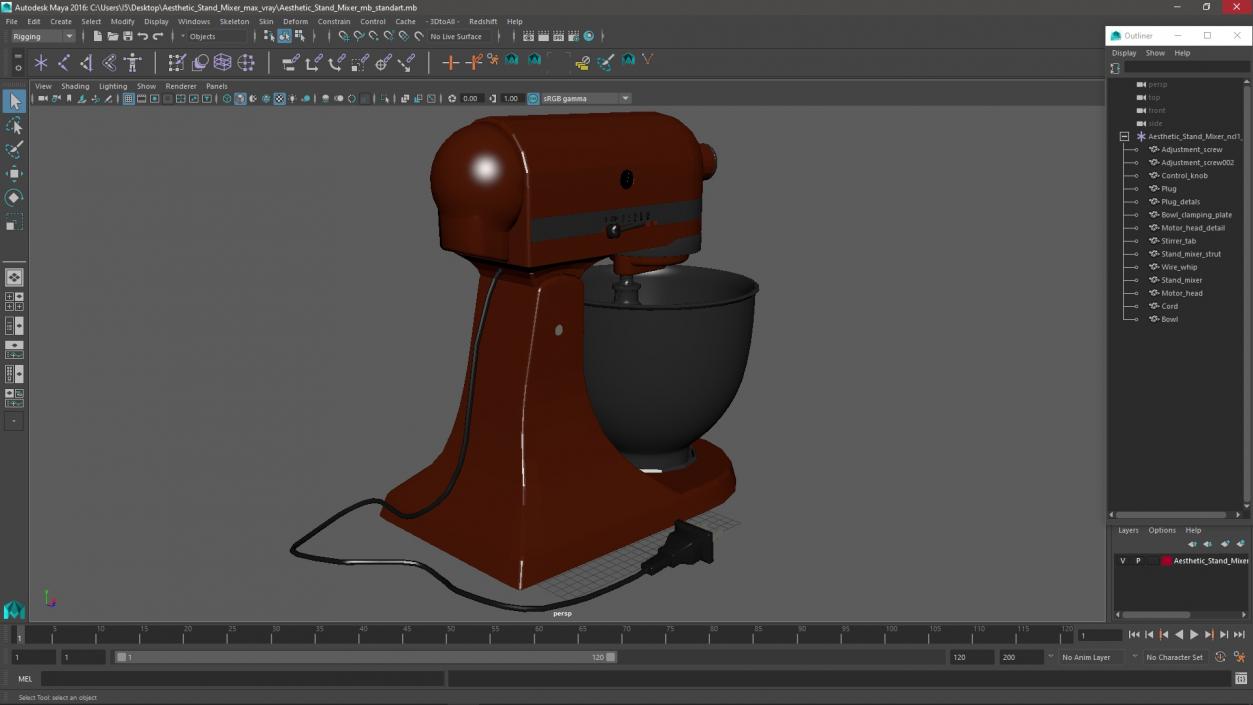 3D Aesthetic Stand Mixer