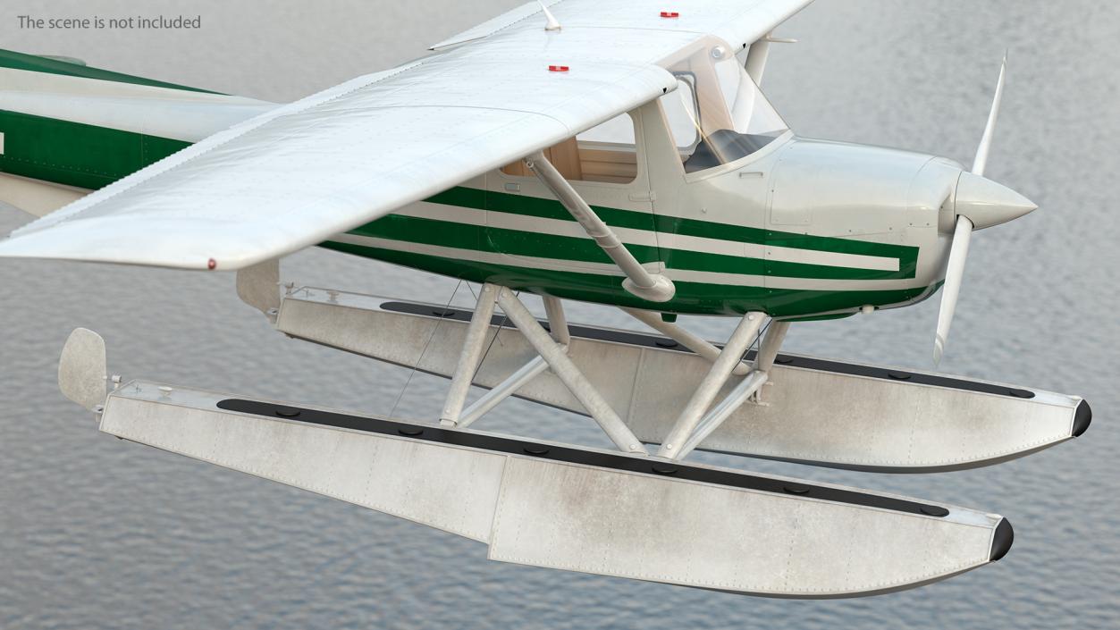 3D model Seaplane Floats