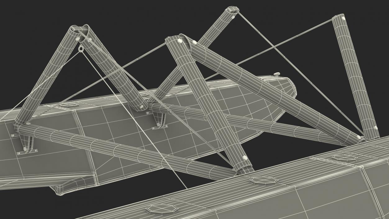 3D model Seaplane Floats