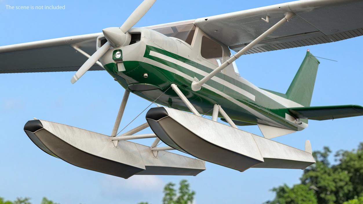 3D model Seaplane Floats