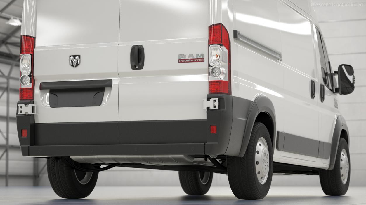 2022 RAM Promaster 136 Rigged 3D model