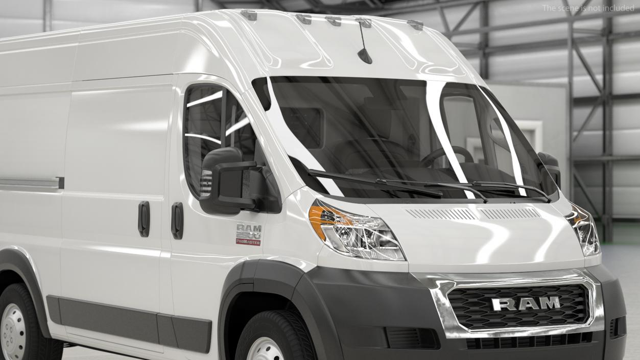 2022 RAM Promaster 136 Rigged 3D model