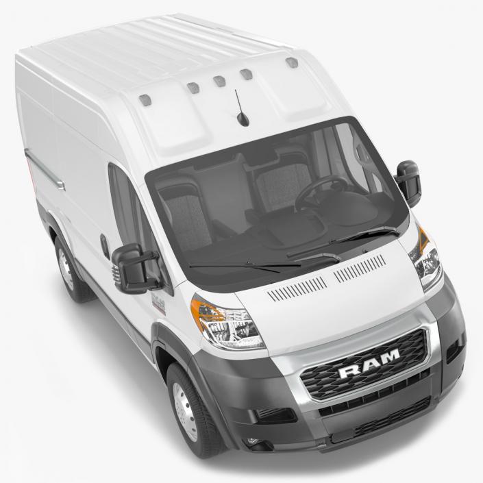 2022 RAM Promaster 136 Rigged 3D model