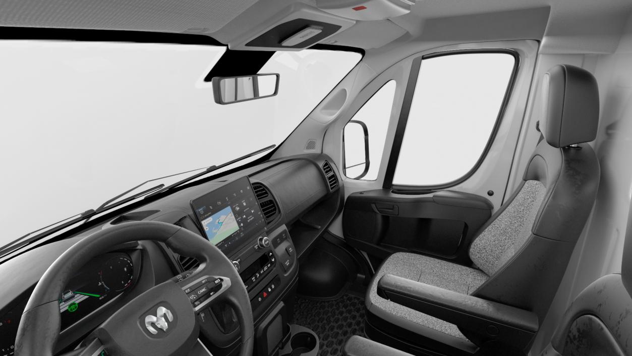 2022 RAM Promaster 136 Rigged 3D model