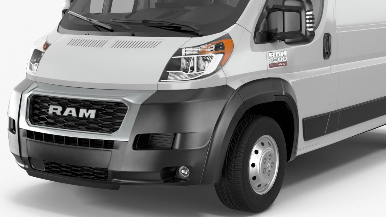 2022 RAM Promaster 136 Rigged 3D model