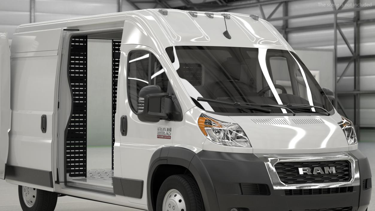 2022 RAM Promaster 136 Rigged 3D model