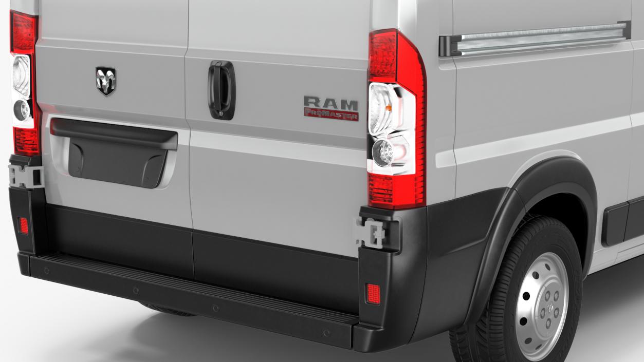 2022 RAM Promaster 136 Rigged 3D model