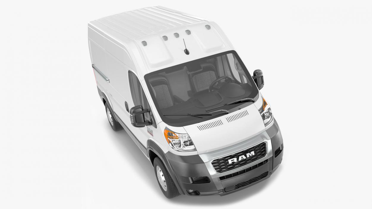 2022 RAM Promaster 136 Rigged 3D model