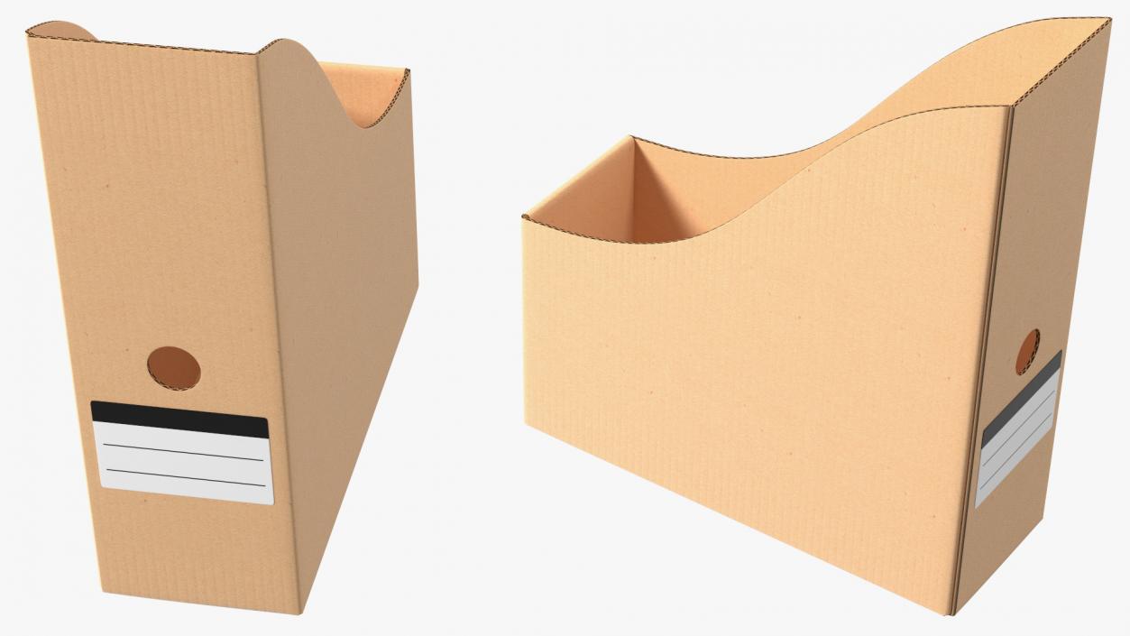 3D model File Holder Organizer Box Cardboard