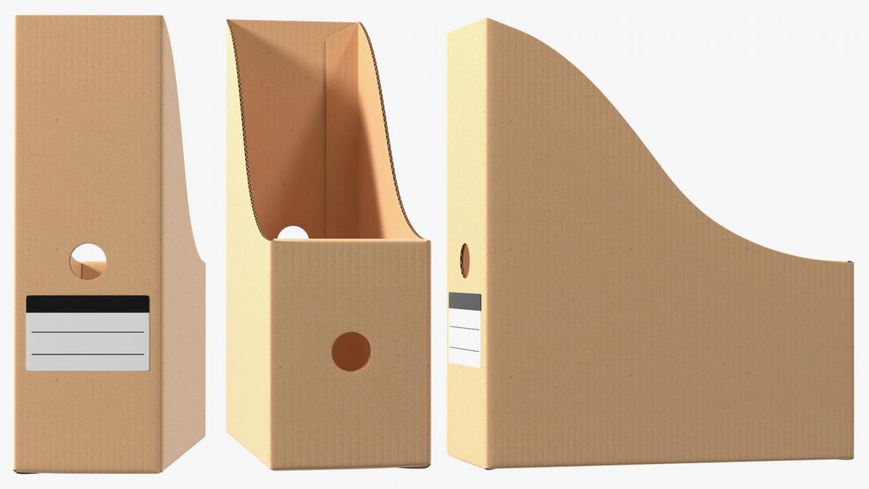 3D model File Holder Organizer Box Cardboard