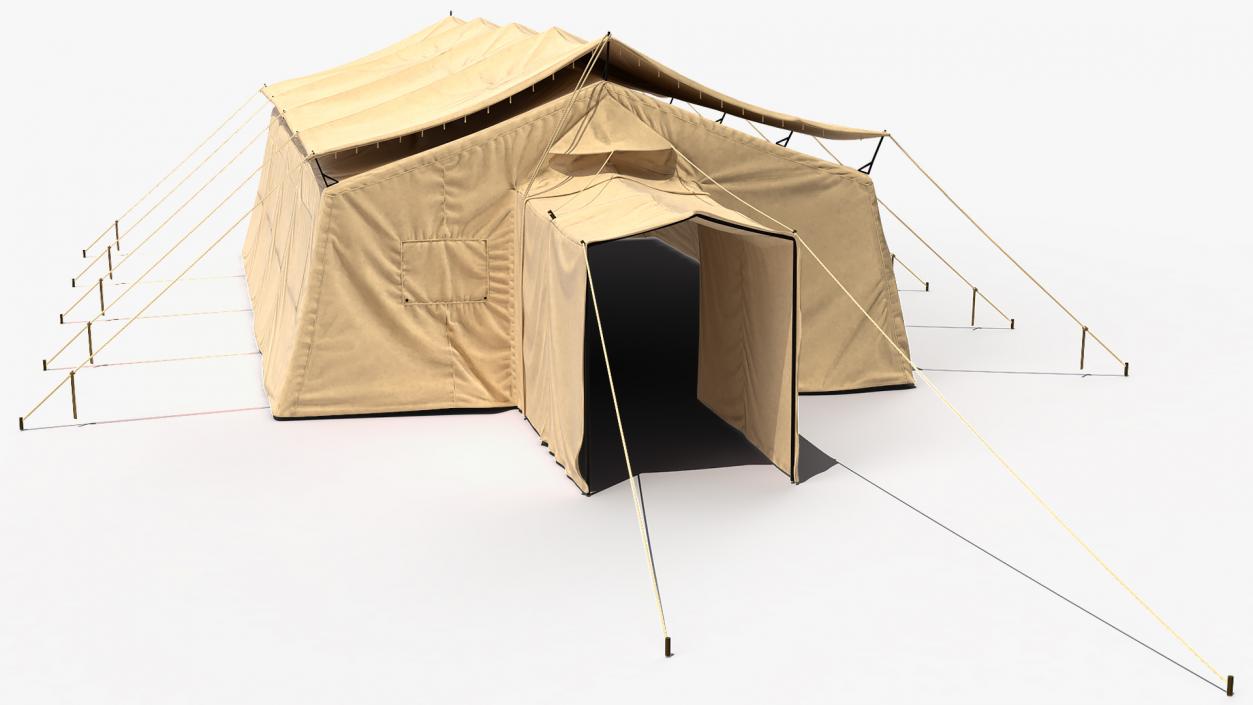 3D Army Temper Tent