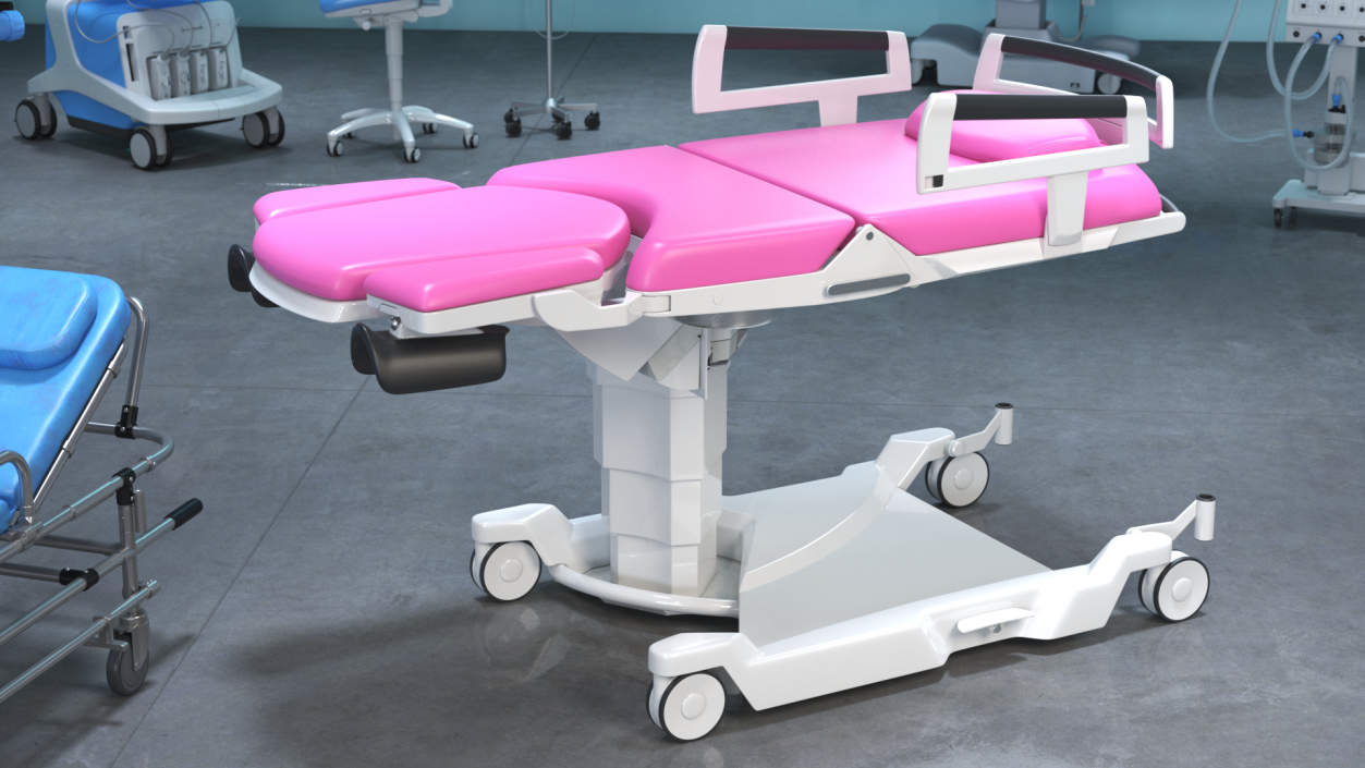 3D model AVE 2 Childbirth Bed Pink