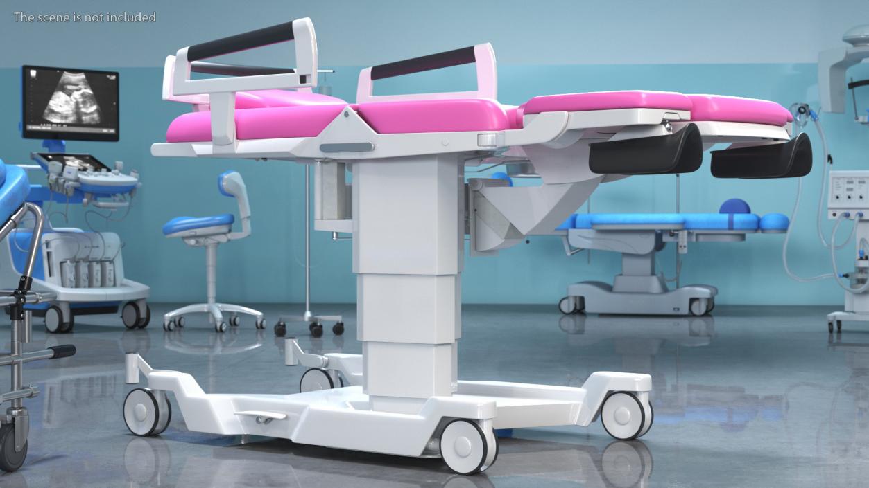 3D model AVE 2 Childbirth Bed Pink