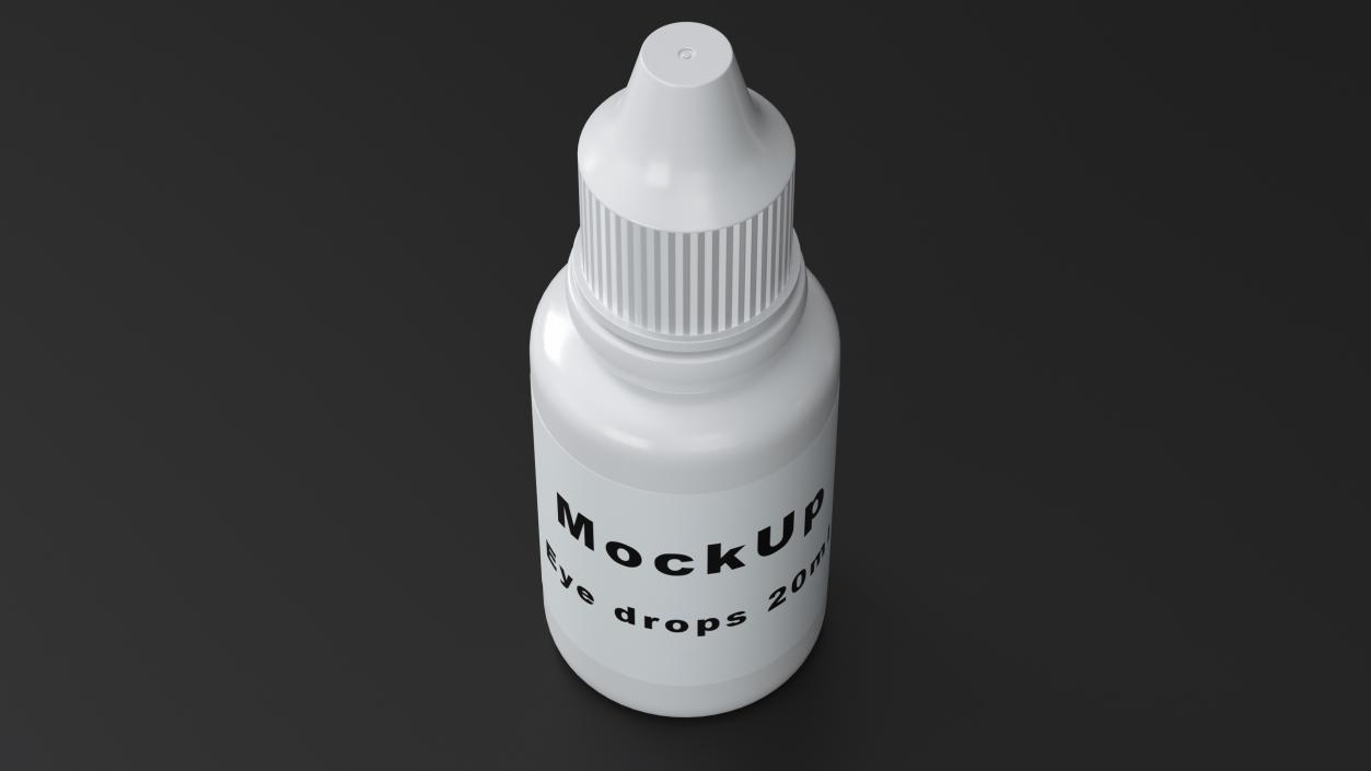 3D model Eye Dropper Bottle 20ml Mockup