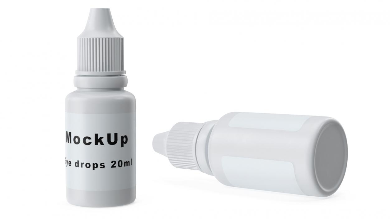 3D model Eye Dropper Bottle 20ml Mockup