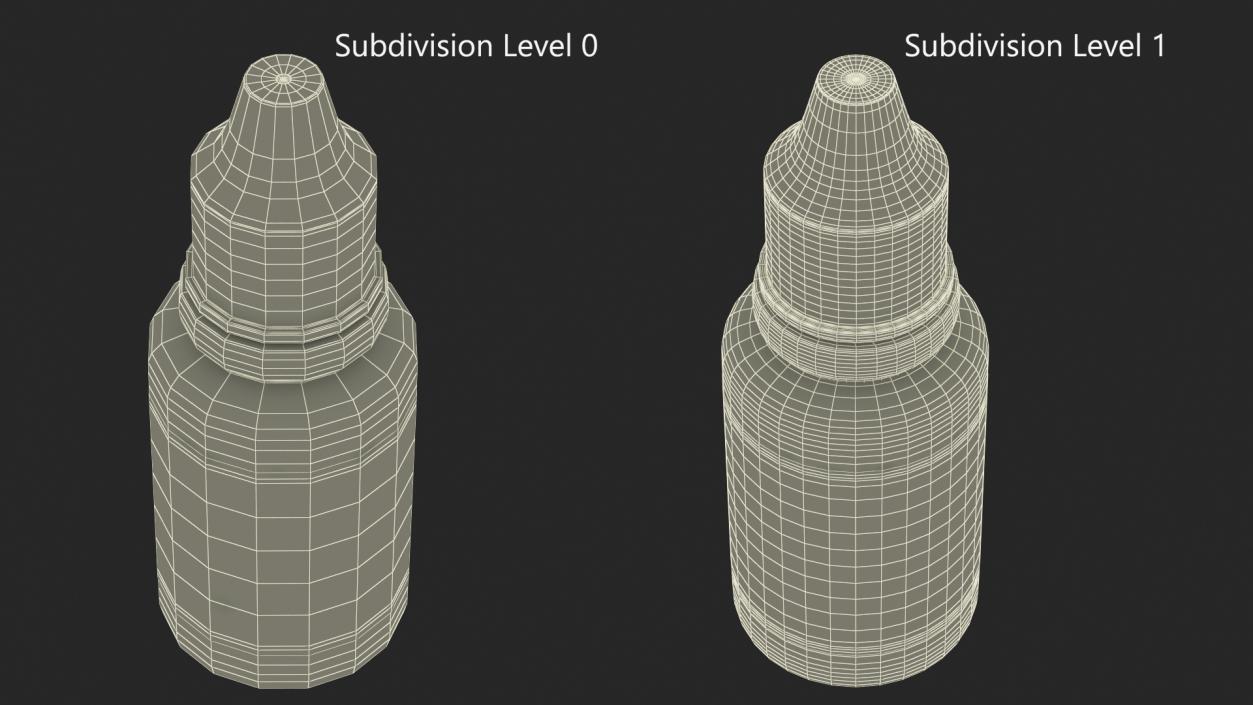 3D model Eye Dropper Bottle 20ml Mockup