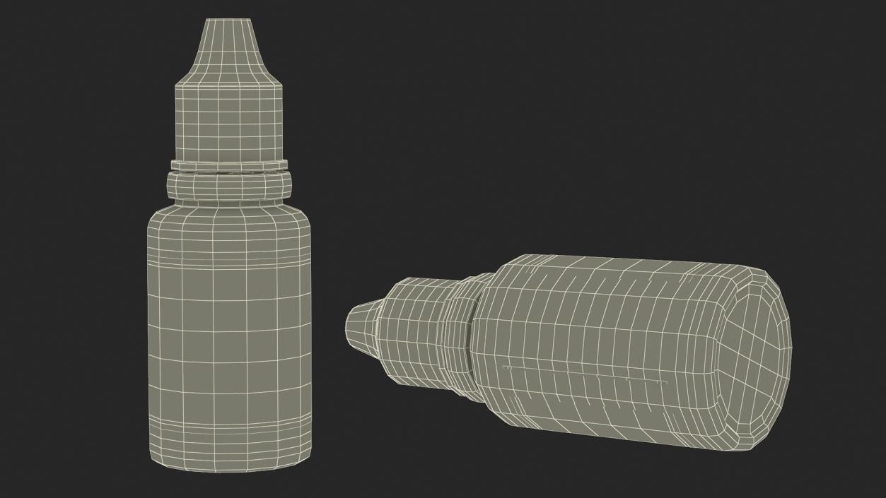 3D model Eye Dropper Bottle 20ml Mockup