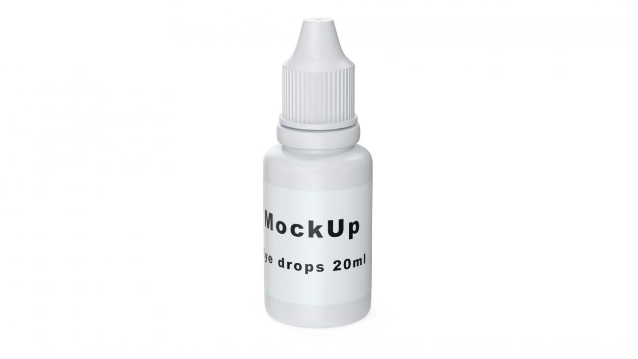 3D model Eye Dropper Bottle 20ml Mockup