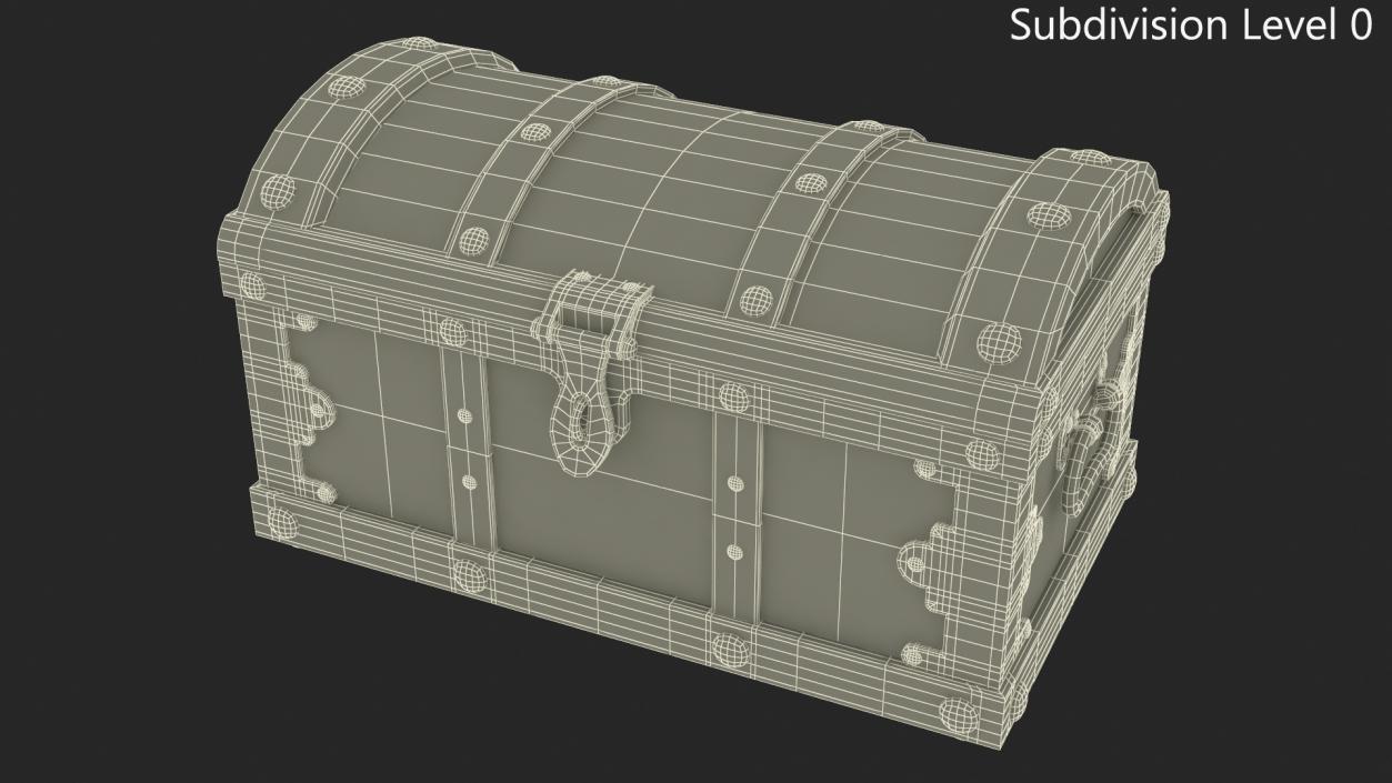 3D Rustic Treasure Chest