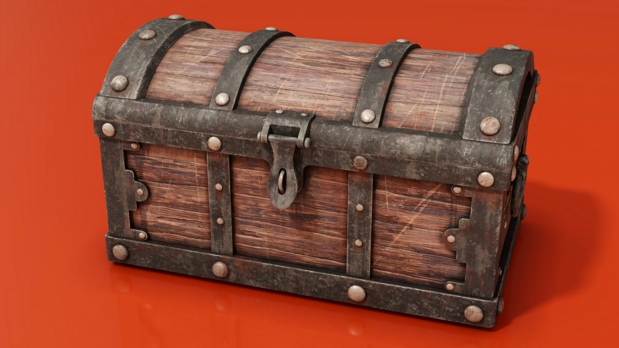 3D Rustic Treasure Chest