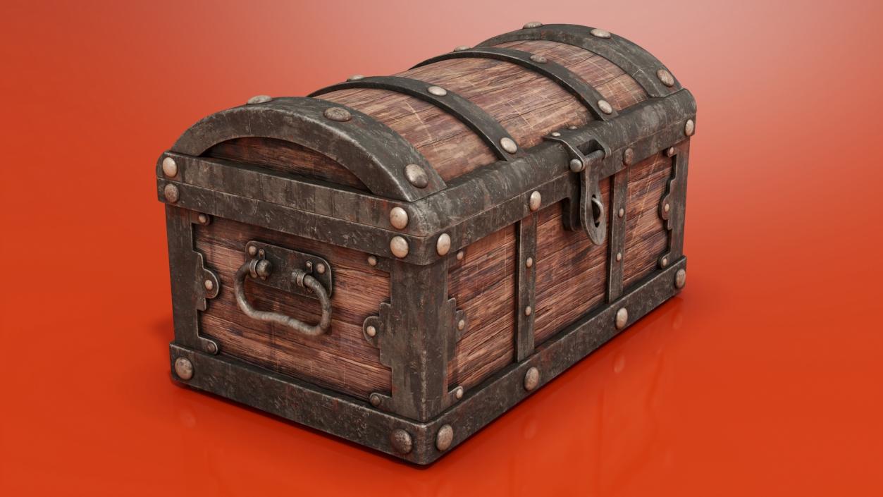 3D Rustic Treasure Chest