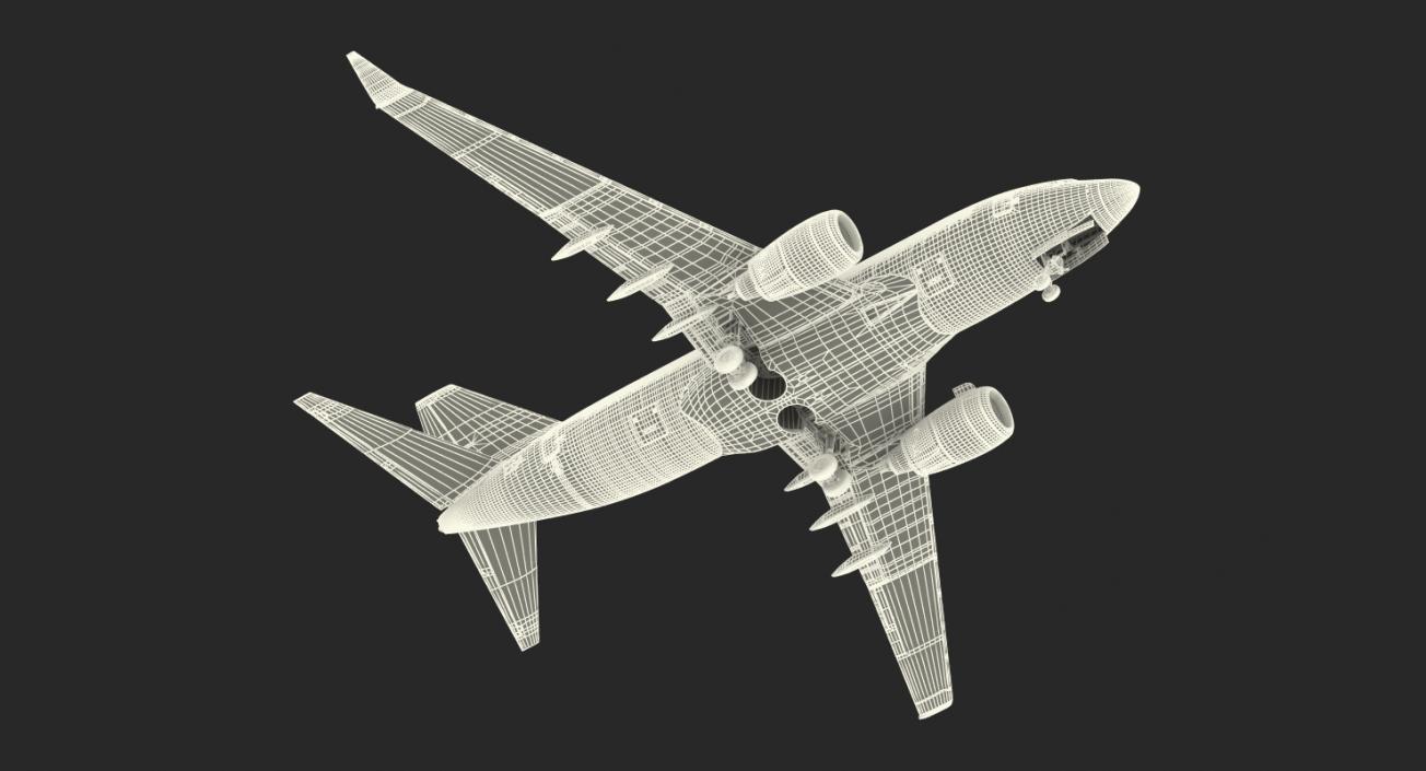 3D Boeing 737-600 with Interior Ryanair Rigged model