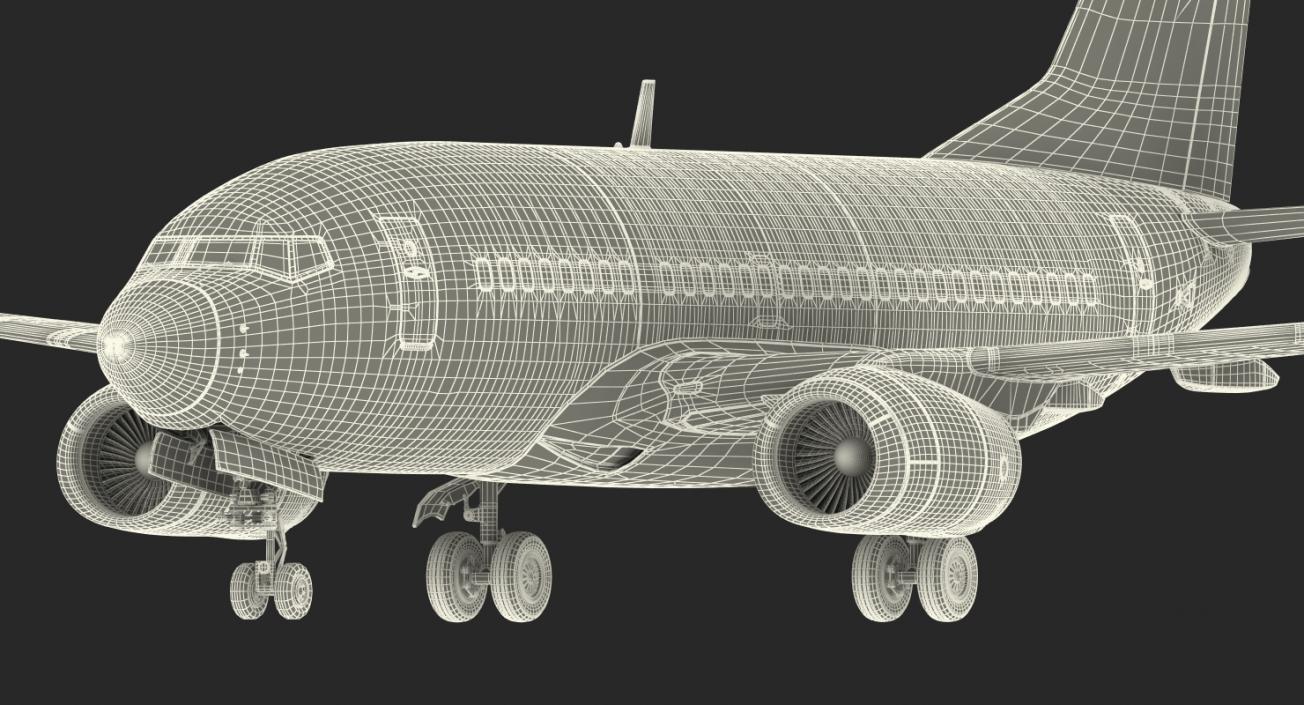 3D Boeing 737-600 with Interior Ryanair Rigged model